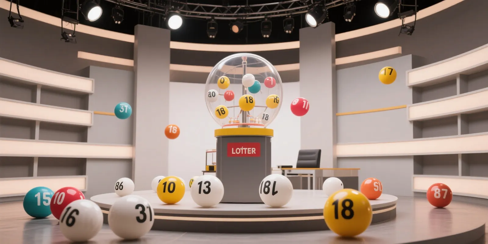 开奖直播演播室背景图